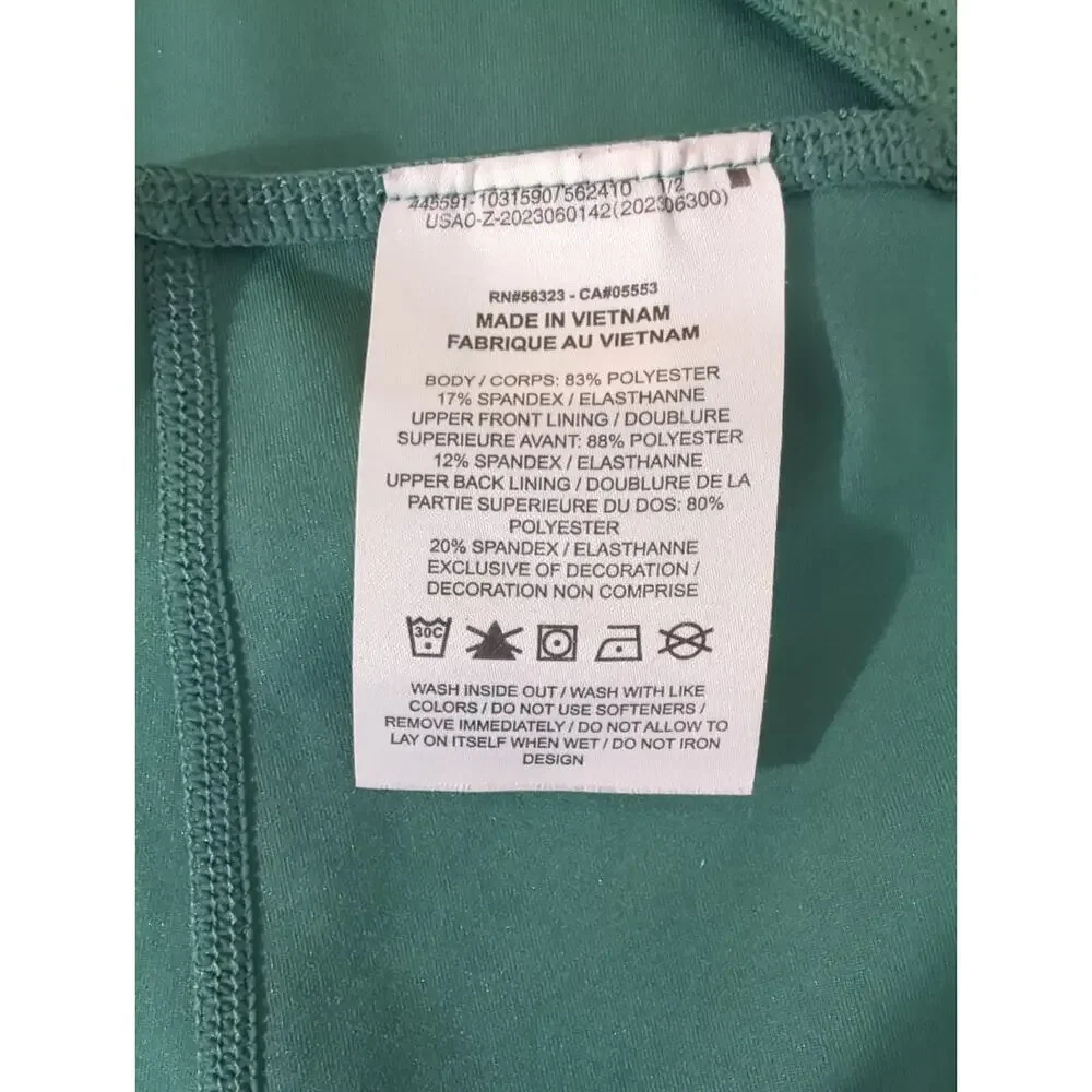 Nike Kids Girl's Green Dri-FIT Scoop Neck Sleeveless Unitard Romper Size XL